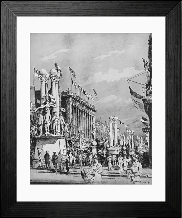 Framed Print : Peace Celebrations in London, July 1919 Framed Print : Peace Celebrations in London, July 1919