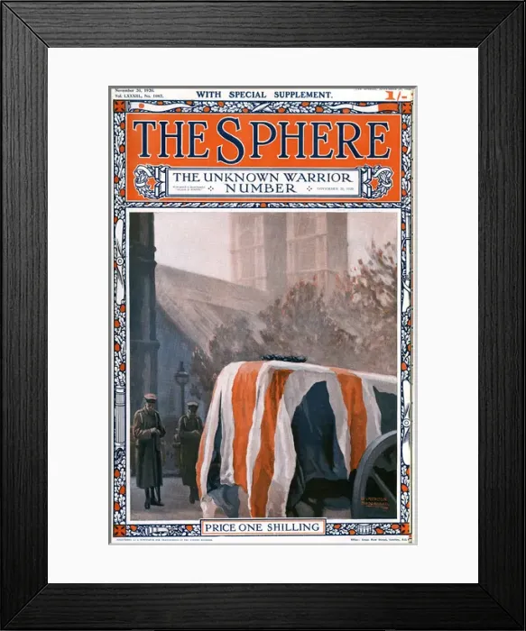 Framed Print : Sphere cover - Unknown Warrior number, 1920 Framed Print : Sphere cover - Unknown Warrior number, 1920