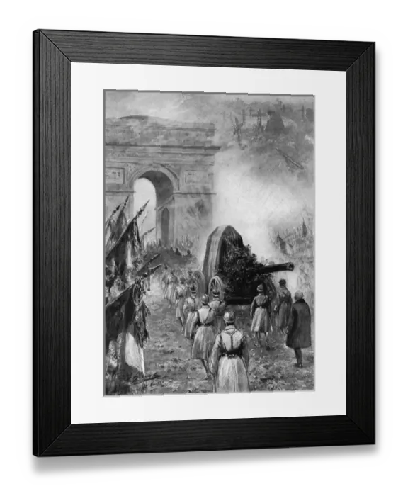 Framed Print : Burial of the unknown French soldier in Paris Framed Print : Burial of the unknown French soldier in Paris