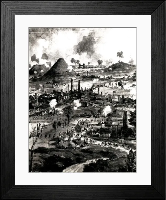 Framed Print : WW1 - Western Front - Fighting near La Bassee Framed Print : WW1 - Western Front - Fighting near La Bassee