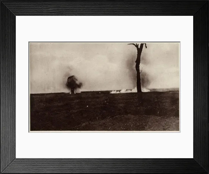 Framed Print : WW1 - Gas attacks near Canadian lines, October 1916 Framed Print : WW1 - Gas attacks near Canadian lines, October 1916