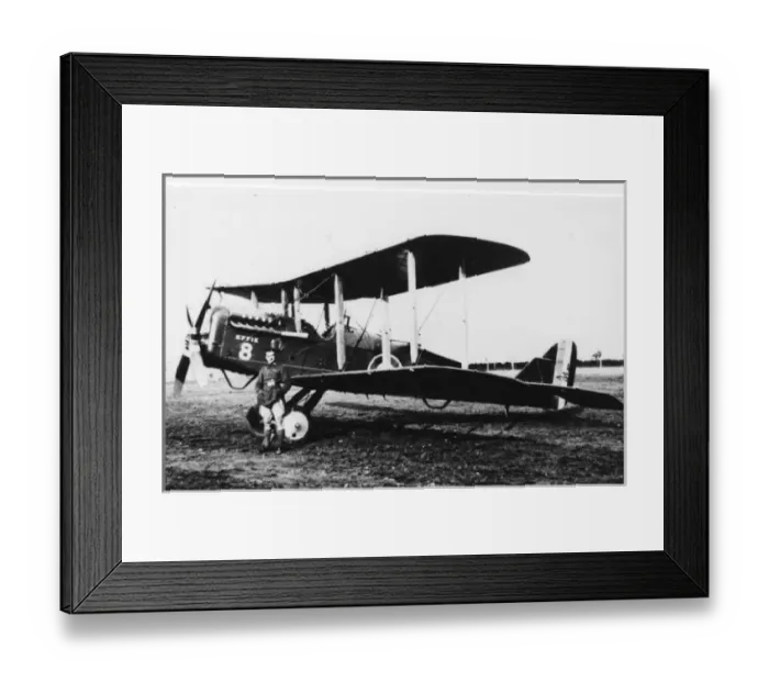Framed Print : Airco DH4, (on the ground, forward view) Framed Print : Airco DH4, (on the ground, forward view)