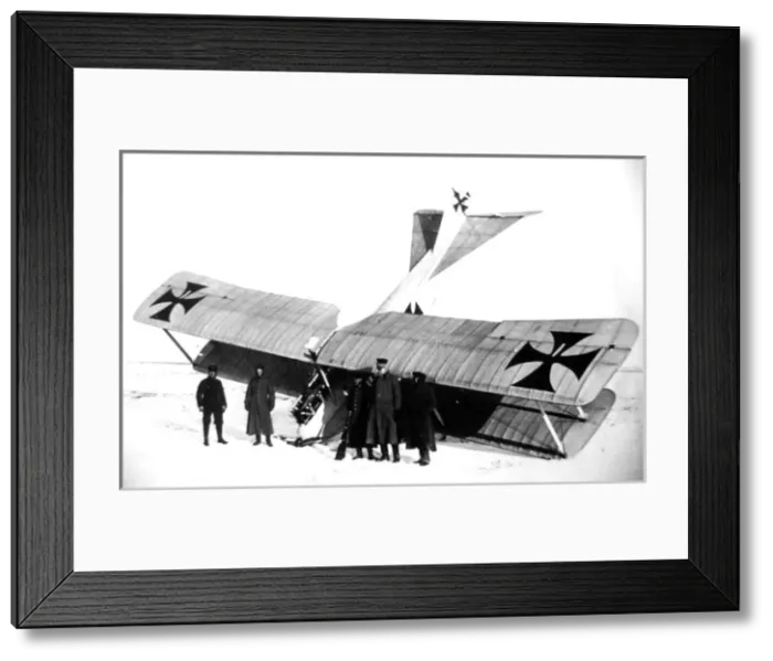 Framed Print : Albatros CI, nosed-over in snow Framed Print : Albatros CI, nosed-over in snow