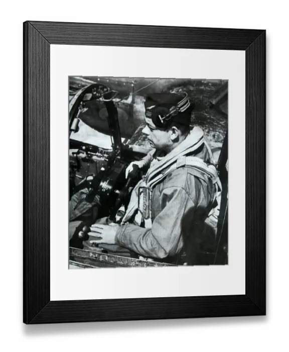 Framed Print : Antoine de Saint-Exupery, famed French aviator in Lockh Framed Print : Antoine de Saint-Exupery, famed French aviator in Lockh