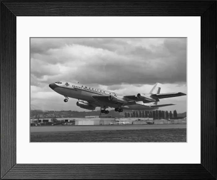 Framed Print : Boeing 720 - American Framed Print : Boeing 720 - American