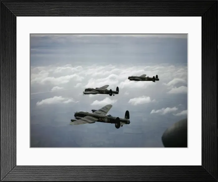 Framed Print : Avro 683 Lancaster I trio of No 44 Squadron RAF, 1942 Framed Print : Avro 683 Lancaster I trio of No 44 Squadron RAF, 1942