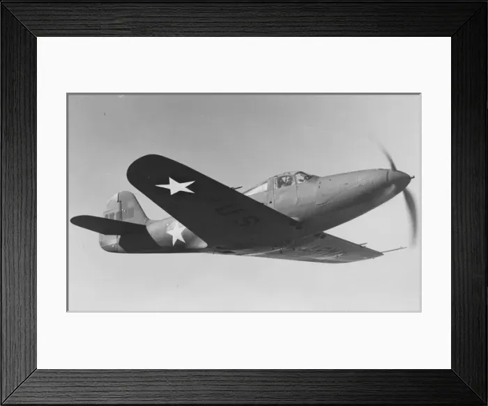 Framed Print : Bell P-39D Airacobra-the first American fighter equippe Framed Print : Bell P-39D Airacobra-the first American fighter equippe