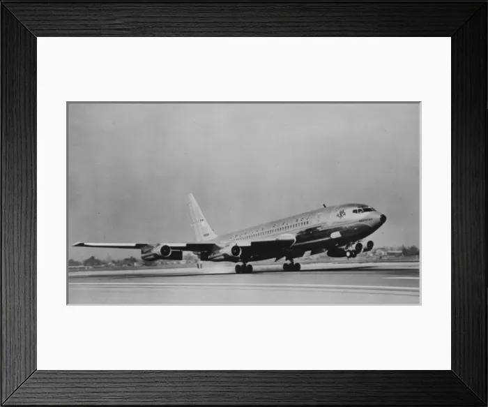 Framed Print : Boeing 707-123B - American Framed Print : Boeing 707-123B - American
