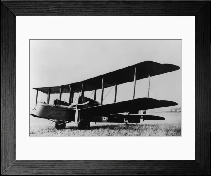 Framed Print : Airco DH10C Amiens III, (on the ground, forward view) Framed Print : Airco DH10C Amiens III, (on the ground, forward view)