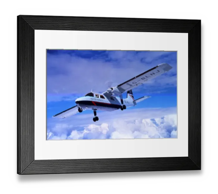 Framed Print : Britten Norman Islander- British Airways Express Framed Print : Britten Norman Islander- British Airways Express