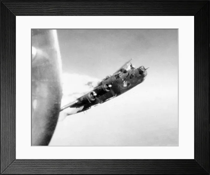 Framed Print : Consolidated B-24J Little Warrior about to explode, 2 Framed Print : Consolidated B-24J Little Warrior about to explode, 2