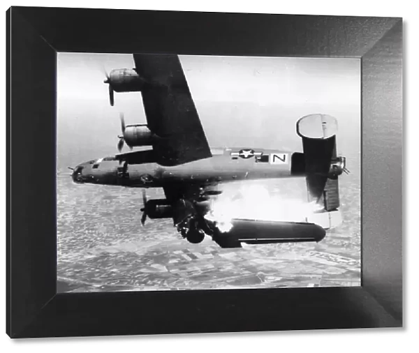 Consolidated B-24J Liberator of US 15th Air Force takes