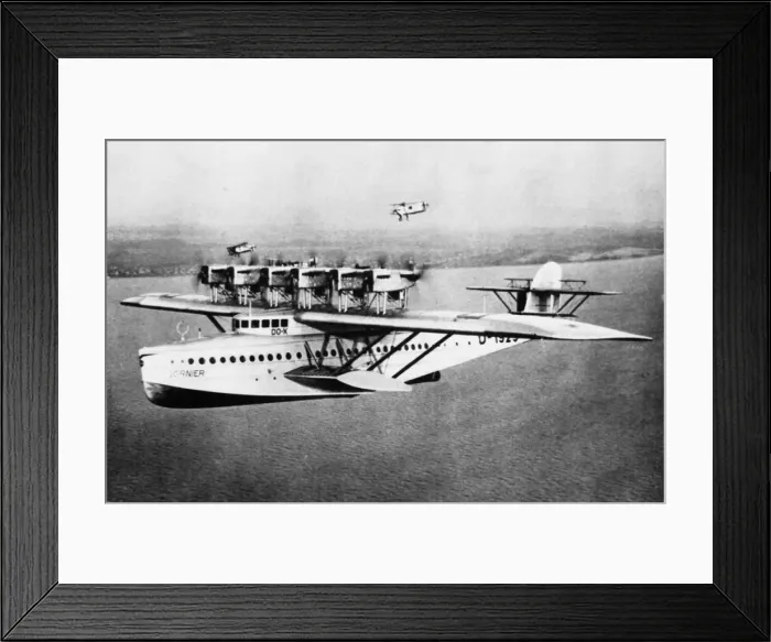 Framed Print : Dornier Do X (forward view) aloft with escorts Framed Print : Dornier Do X (forward view) aloft with escorts
