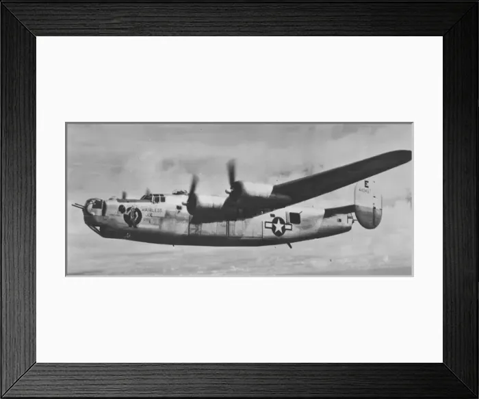 Framed Print : Consolidated B-24J Hairless Joe flying Framed Print : Consolidated B-24J Hairless Joe flying