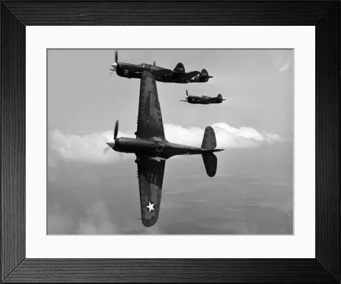 Framed Print : Curtiss P-40E Warhawk-while inferior to German fighters Framed Print : Curtiss P-40E Warhawk-while inferior to German fighters