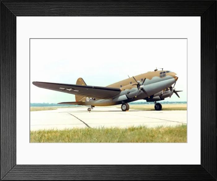 Framed Print : M. Date: Curtiss Wright C-46D Framed Print : M. Date: Curtiss Wright C-46D