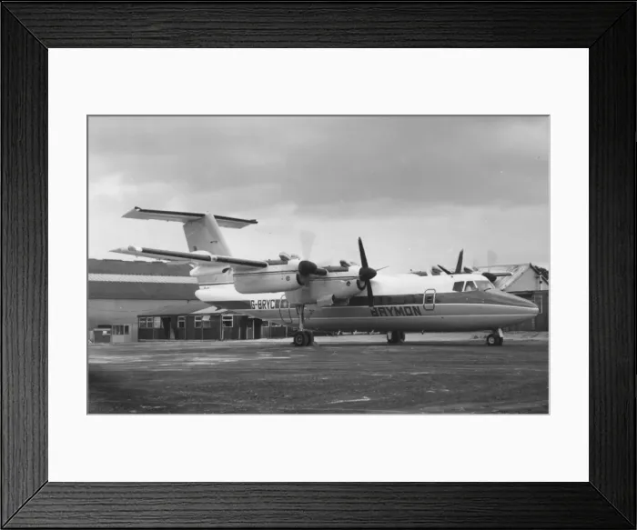 Framed Print : De Havilland Canada DHC-7 -Brymon Framed Print : De Havilland Canada DHC-7 -Brymon