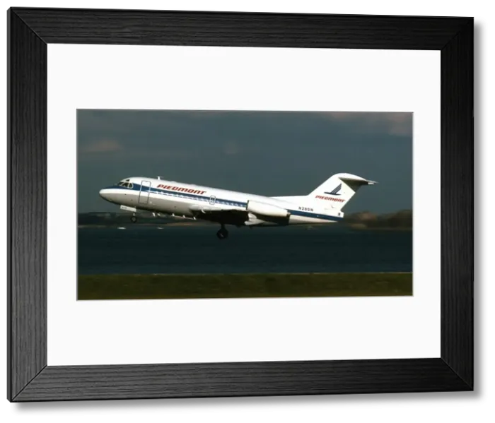 Framed Print : Fokker F28 1000 of Piedmonts N280N departing La Guardi Framed Print : Fokker F28 1000 of Piedmonts N280N departing La Guardi