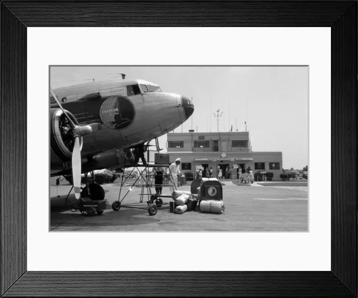 Framed Print : Douglas DC-3 of Eastern-nose close up at Greenville, N Framed Print : Douglas DC-3 of Eastern-nose close up at Greenville, N