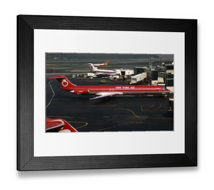 Framed Print : Douglas DC-9 82 of New York Airs N805NY at La Guardia Framed Print : Douglas DC-9 82 of New York Airs N805NY at La Guardia