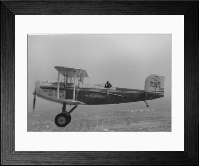 Framed Print : Douglas M-2 -Western, flying Framed Print : Douglas M-2 -Western, flying