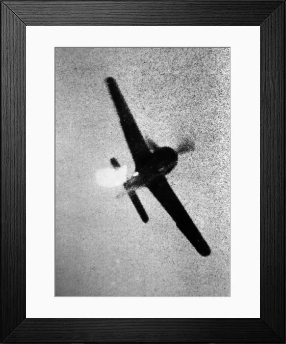 Framed Print : Focke Wulf FW 190A hit and rolling Framed Print : Focke Wulf FW 190A hit and rolling