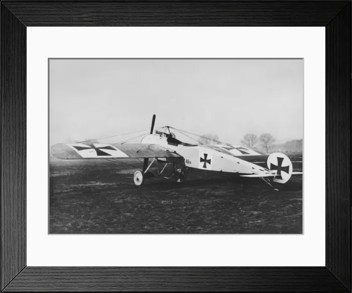 Framed Print : Fokker EI first to use a gun synchronised gun to fire t Framed Print : Fokker EI first to use a gun synchronised gun to fire t