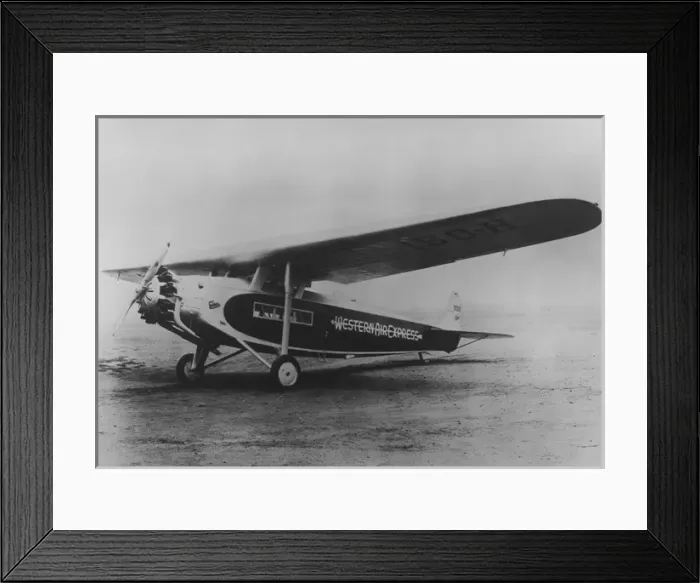 Framed Print : Fokker F14 Western Framed Print : Fokker F14 Western