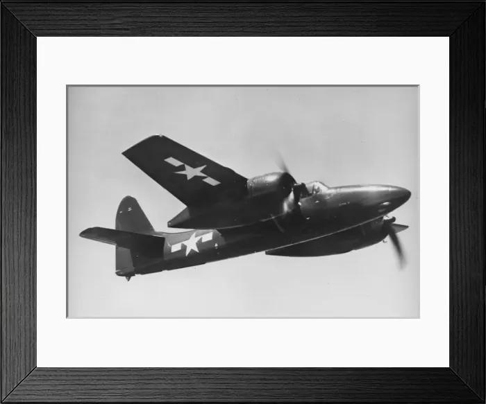 Framed Print : Grumman F7F-2N Tigercat -too big for carrier operation Framed Print : Grumman F7F-2N Tigercat -too big for carrier operation