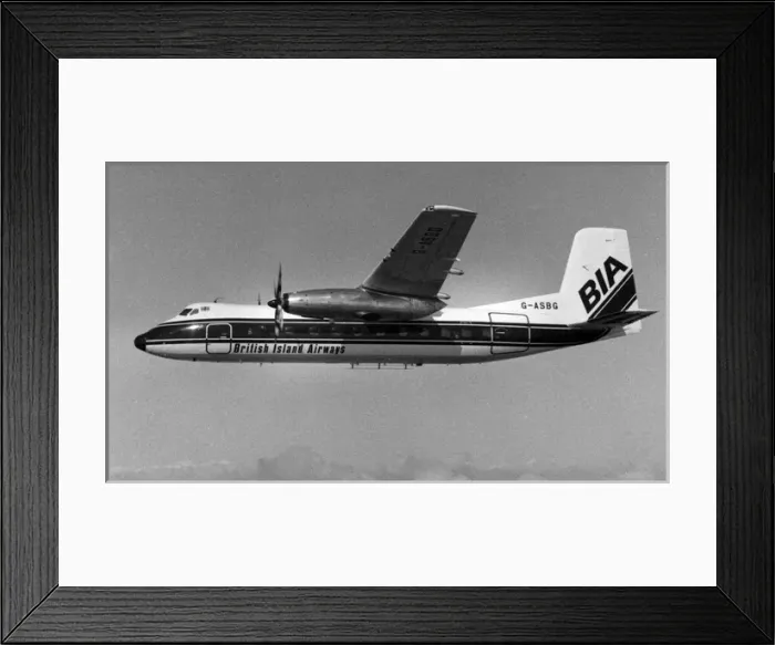 Framed Print : Handley Page Dart Herald-British Island Framed Print : Handley Page Dart Herald-British Island
