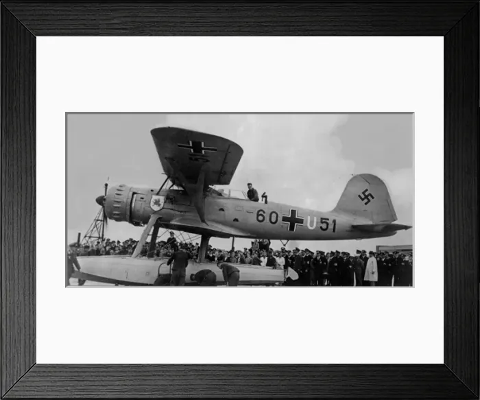 Framed Print : Heinkel He 114A -catapult launched for use aboard Germa Framed Print : Heinkel He 114A -catapult launched for use aboard Germa