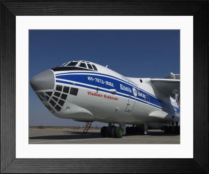 Framed Print : Ilyushin IL-76TD 90VD of Volga Dnepr - PR 3 Oct 2013 Framed Print : Ilyushin IL-76TD 90VD of Volga Dnepr - PR 3 Oct 2013