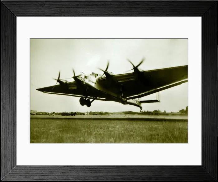 Framed Print : Junkers G38- Lufthansa taking off Framed Print : Junkers G38- Lufthansa taking off