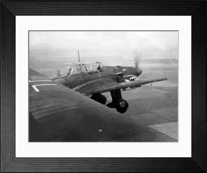 Framed Print : Junkers Ju 87B - Photographed from a companion Framed Print : Junkers Ju 87B - Photographed from a companion