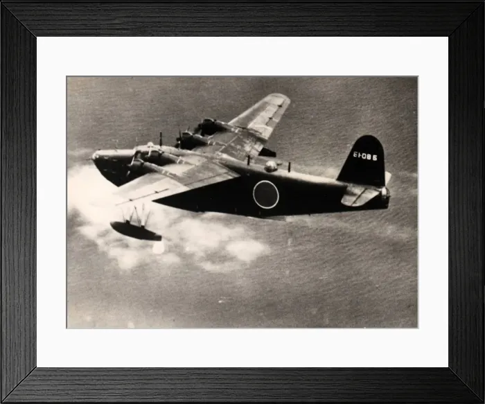 Framed Print : Kawanishi H8K2 Emily -the successor to the H6K Emily Framed Print : Kawanishi H8K2 Emily -the successor to the H6K Emily