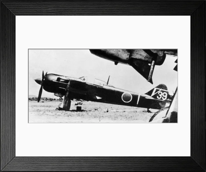 Framed Print : Kawasaki Ki-100 -first flown in February 1945, this imp Framed Print : Kawasaki Ki-100 -first flown in February 1945, this imp