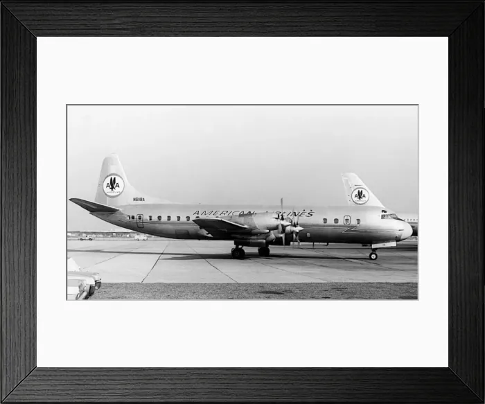 Framed Print : Lockheed L-188 Electra of Americans N6118A at JFK Framed Print : Lockheed L-188 Electra of Americans N6118A at JFK