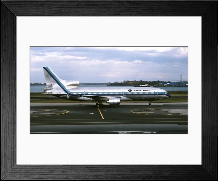 Framed Print : Lockheed L-1011 of Easterns N335EA at La Guardia, 1 De Framed Print : Lockheed L-1011 of Easterns N335EA at La Guardia, 1 De