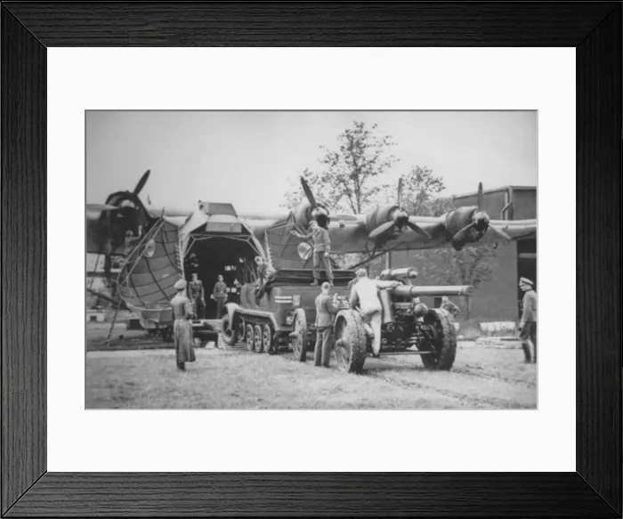 Framed Print : Messerschmitt Me 323D -1 loading artillary Framed Print : Messerschmitt Me 323D -1 loading artillary