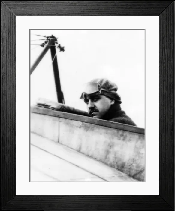 Framed Print : Morane, Leon, designer pilotand manufacturer in Morane Framed Print : Morane, Leon, designer pilotand manufacturer in Morane