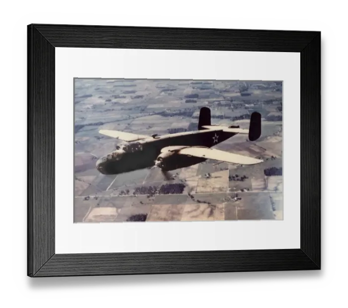 Framed Print : North American B-25A Mitchell -first flown in August 19 Framed Print : North American B-25A Mitchell -first flown in August 19