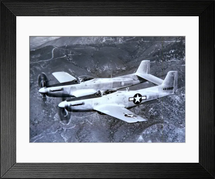 Framed Print : M. Date: North American XP-82 Framed Print : M. Date: North American XP-82