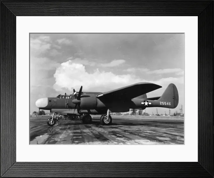 Framed Print : Northrop P-61A -first flown in May 1942, 706 were built Framed Print : Northrop P-61A -first flown in May 1942, 706 were built