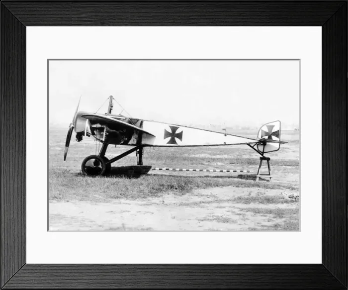Framed Print : Pfalz E I (side view, on the ground) tail trestled Framed Print : Pfalz E I (side view, on the ground) tail trestled