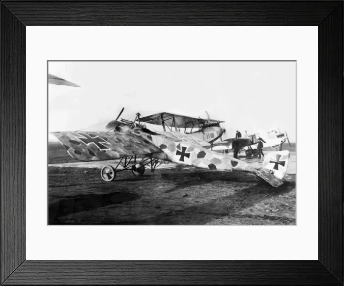 Framed Print : Pfalz E VI single seat scout in lozenge livery Framed Print : Pfalz E VI single seat scout in lozenge livery