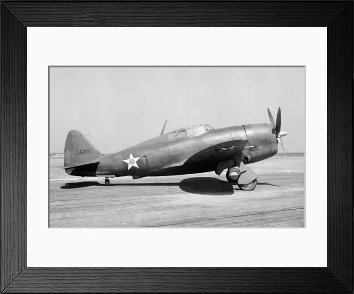 Framed Print : Republic P-47B-developed from the P-35 and P-43 fighter Framed Print : Republic P-47B-developed from the P-35 and P-43 fighter