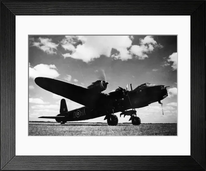 Framed Print : Short S29 Stirling I of No 218, (on the ground) Framed Print : Short S29 Stirling I of No 218, (on the ground)