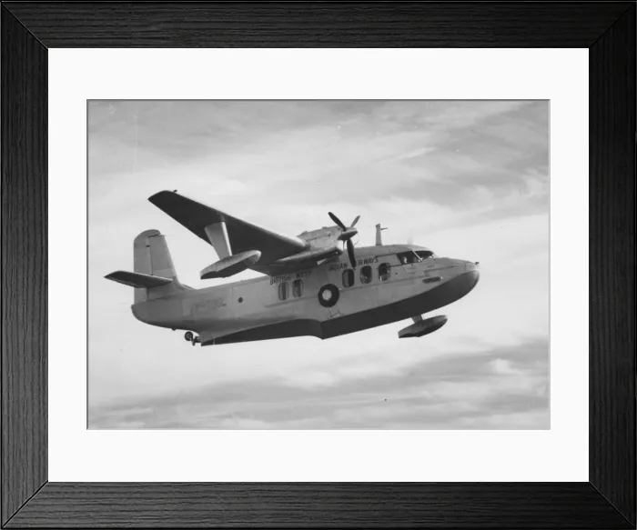 Framed Print : Short S44 Sealand of BritWest Indies flying Framed Print : Short S44 Sealand of BritWest Indies flying