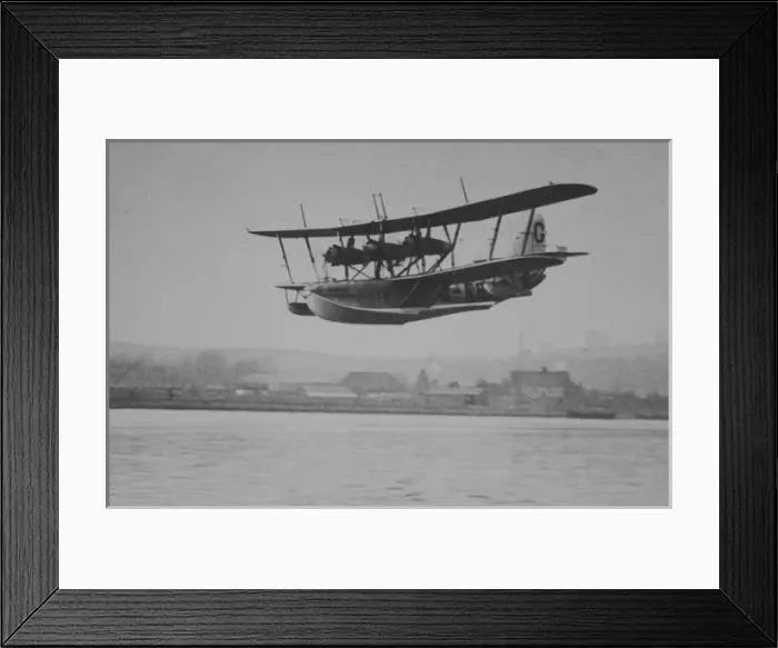 Framed Print : Short S8 Calcutta landing, pre delivery to Imperial Framed Print : Short S8 Calcutta landing, pre delivery to Imperial