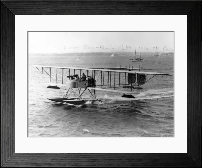 Framed Print : Short S81 Only one built for the Royan Navy and used to Framed Print : Short S81 Only one built for the Royan Navy and used to